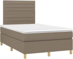 ΚΡΕΒΑΤΙ BOXSPRING ΜΕ ΣΤΡΩΜΑ TAUPE 120X200 ΕΚ. ΥΦΑΣΜΑΤΙΝΟ 3142405