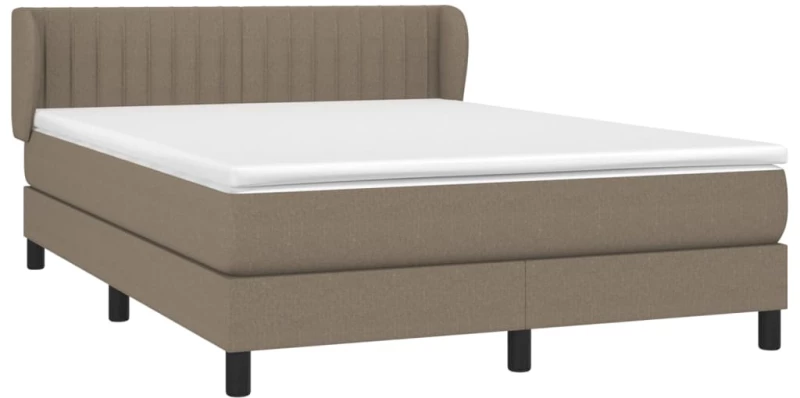 ΚΡΕΒΑΤΙ BOXSPRING ΜΕ ΣΤΡΩΜΑ TAUPE 140X190 ΕΚ. ΥΦΑΣΜΑΤΙΝΟ 3126401