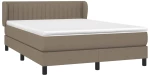 ΚΡΕΒΑΤΙ BOXSPRING ΜΕ ΣΤΡΩΜΑ TAUPE 140X190 ΕΚ. ΥΦΑΣΜΑΤΙΝΟ 3126401