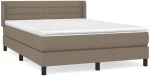 ΚΡΕΒΑΤΙ BOXSPRING ΜΕ ΣΤΡΩΜΑ TAUPE 140X190 ΕΚ. ΥΦΑΣΜΑΤΙΝΟ 3129789