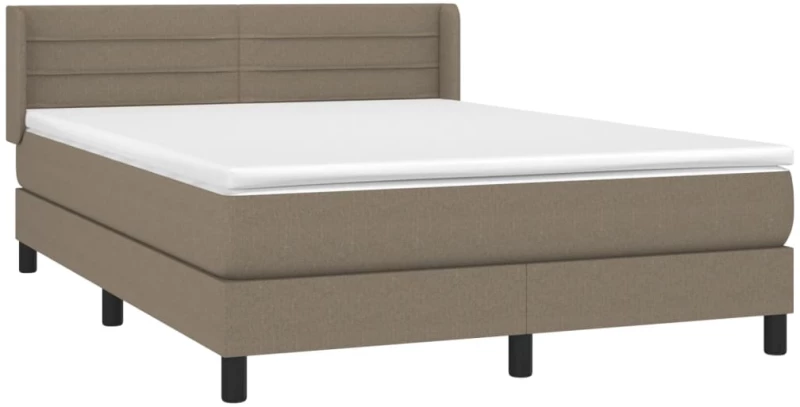 ΚΡΕΒΑΤΙ BOXSPRING ΜΕ ΣΤΡΩΜΑ TAUPE 140X190 ΕΚ. ΥΦΑΣΜΑΤΙΝΟ 3129789