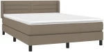ΚΡΕΒΑΤΙ BOXSPRING ΜΕ ΣΤΡΩΜΑ TAUPE 140X190 ΕΚ. ΥΦΑΣΜΑΤΙΝΟ 3129789