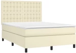 ΚΡΕΒΑΤΙ BOXSPRING ΜΕ ΣΤΡΩΜΑ ΚΡΕΜ 140X190ΕΚ. ΑΠΟ ΣΥΝΘΕΤΙΚΟ ΔΕΡΜΑ 3142841