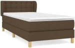 ΚΡΕΒΑΤΙ BOXSPRING ΜΕ ΣΤΡΩΜΑ ΣΚΟΥΡΟ ΚΑΦΕ 80X200 ΕΚ. ΥΦΑΣΜΑΤΙΝΟ 3127080