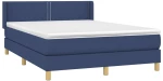ΚΡΕΒΑΤΙ BOXSPRING ΜΕ ΣΤΡΩΜΑ ΜΠΛΕ 140X200 ΕΚ. ΥΦΑΣΜΑΤΙΝΟ 3130199