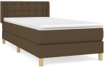 ΚΡΕΒΑΤΙ BOXSPRING ΜΕ ΣΤΡΩΜΑ ΣΚΟΥΡΟ ΚΑΦΕ 80X200 ΕΚ. ΥΦΑΣΜΑΤΙΝΟ 3130548