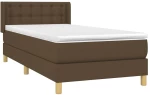 ΚΡΕΒΑΤΙ BOXSPRING ΜΕ ΣΤΡΩΜΑ ΣΚΟΥΡΟ ΚΑΦΕ 80X200 ΕΚ. ΥΦΑΣΜΑΤΙΝΟ 3130548