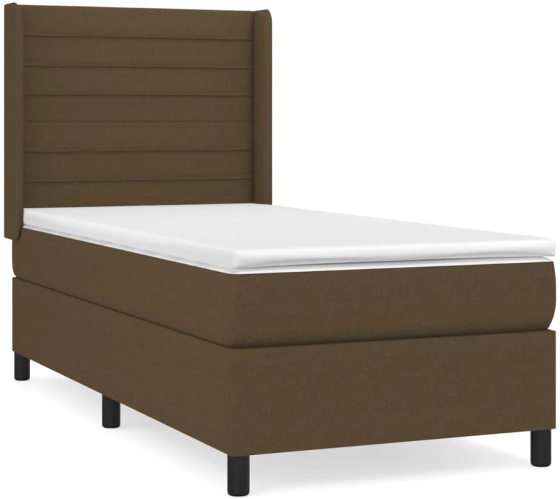 ΚΡΕΒΑΤΙ BOXSPRING ΜΕ ΣΤΡΩΜΑ ΣΚΟΥΡΟ ΚΑΦΕ 80X200 ΕΚ. ΥΦΑΣΜΑΤΙΝΟ 3131468