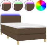 ΚΡΕΒΑΤΙ BOXSPRING ΜΕ ΣΤΡΩΜΑ & LED ΣΚ.ΚΑΦΕ 100X200 ΕΚ ΥΦΑΣΜΑΤΙΝΟ 3133616