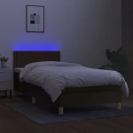 ΚΡΕΒΑΤΙ BOXSPRING ΜΕ ΣΤΡΩΜΑ & LED ΣΚ.ΚΑΦΕ 100X200 ΕΚ ΥΦΑΣΜΑΤΙΝΟ 3133616