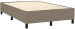 ΚΡΕΒΑΤΙ BOXSPRING ΜΕ ΣΤΡΩΜΑ & LED TAUPE 120X200 ΕΚ. ΥΦΑΣΜΑΤΙΝΟ 3134785
