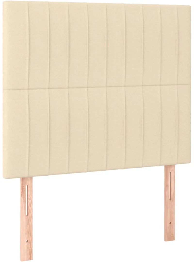 ΚΡΕΒΑΤΙ BOXSPRING ΜΕ ΣΤΡΩΜΑ & LED ΚΡΕΜ 80X200 ΕΚ. ΥΦΑΣΜΑΤΙΝΟ 3134994