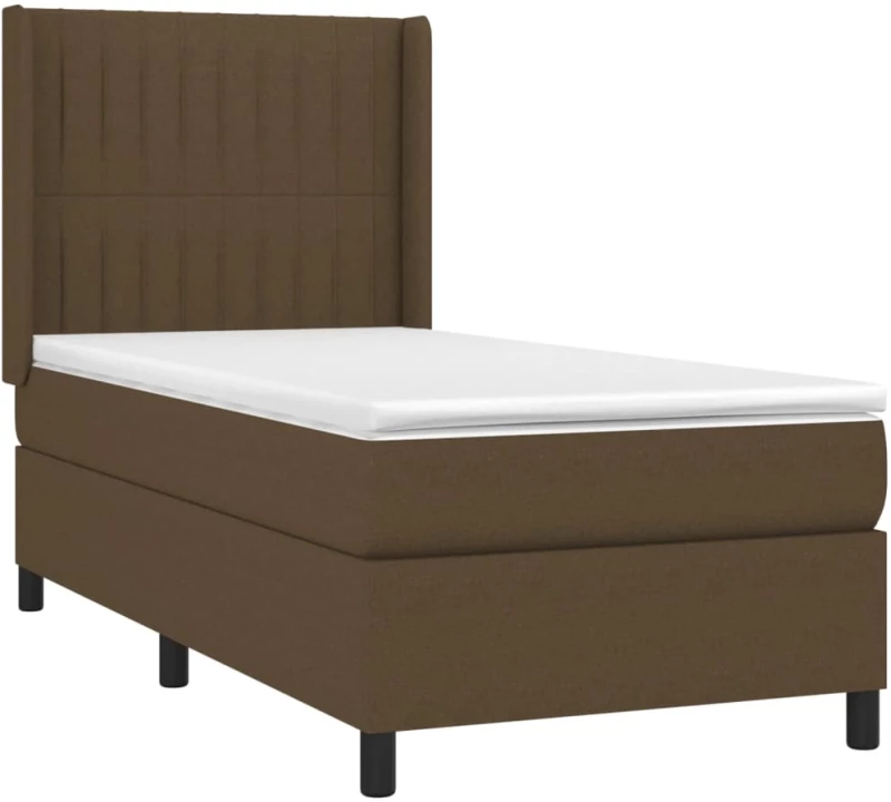 ΚΡΕΒΑΤΙ BOXSPRING ΜΕ ΣΤΡΩΜΑ & LED ΣΚ.ΚΑΦΕ 80X200 ΕΚ. ΥΦΑΣΜΑΤΙΝΟ 3138432