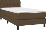 ΚΡΕΒΑΤΙ BOXSPRING ΜΕ ΣΤΡΩΜΑ ΣΚΟΥΡΟ ΚΑΦΕ 80X200 ΕΚ. ΥΦΑΣΜΑΤΙΝΟ 3140252