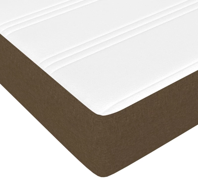 ΚΡΕΒΑΤΙ BOXSPRING ΜΕ ΣΤΡΩΜΑ ΣΚΟΥΡΟ ΚΑΦΕ 80X200 ΕΚ. ΥΦΑΣΜΑΤΙΝΟ 3144130
