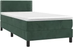 ΚΡΕΒΑΤΙ BOXSPRING ΜΕ ΣΤΡΩΜΑ & LED ΣΚ. ΠΡΑΣΙΝΟ 100X200ΕΚ ΒΕΛΟΥΔΟ 3134330