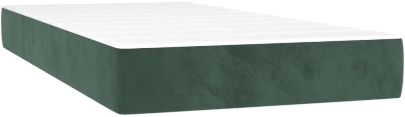 ΚΡΕΒΑΤΙ BOXSPRING ΜΕ ΣΤΡΩΜΑ & LED ΣΚ. ΠΡΑΣΙΝΟ 100X200ΕΚ ΒΕΛΟΥΔΟ 3134330