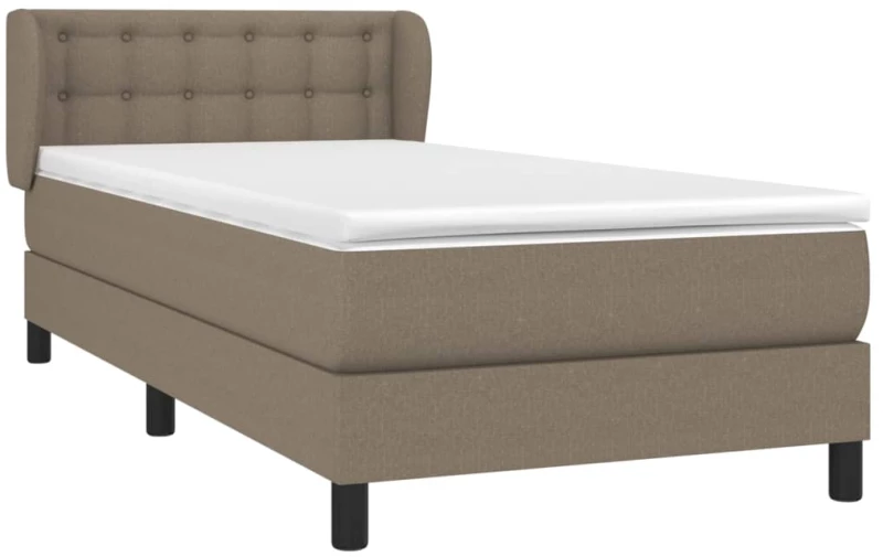 ΚΡΕΒΑΤΙ BOXSPRING ΜΕ ΣΤΡΩΜΑ TAUPE 80X200 ΕΚ. ΥΦΑΣΜΑΤΙΝΟ 3126521