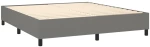 ΚΡΕΒΑΤΙ BOXSPRING ΜΕ ΣΤΡΩΜΑ ΣΚΟΥΡΟ ΓΚΡΙ 180X200 ΕΚ ΥΦΑΣΜΑΤΙΝ 3127902