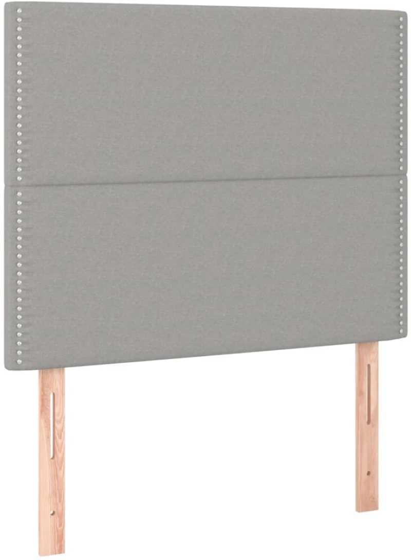 ΚΡΕΒΑΤΙ BOXSPRING ΜΕ ΣΤΡΩΜΑ ΑΝΟΙΧΤΟ ΓΚΡΙ 90X200 ΕΚ. ΥΦΑΣΜΑΤΙΝΟ 3128413