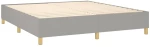 ΚΡΕΒΑΤΙ BOXSPRING ΜΕ ΣΤΡΩΜΑ ΑΝΟΙΧΤΟ ΓΚΡΙ 180X200 ΕΚ. ΥΦΑΣΜΑΤΙΝΟ 3128461