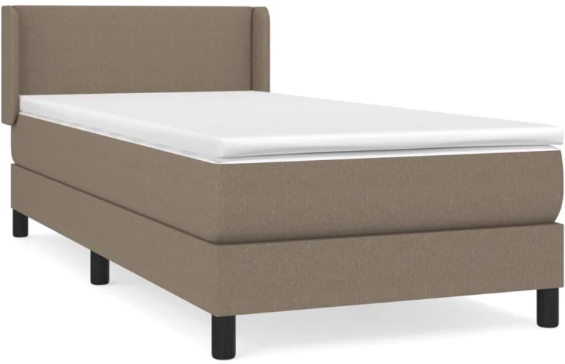 ΚΡΕΒΑΤΙ BOXSPRING ΜΕ ΣΤΡΩΜΑ TAUPE 80X200 ΕΚ. ΥΦΑΣΜΑΤΙΝΟ 3129509