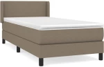 ΚΡΕΒΑΤΙ BOXSPRING ΜΕ ΣΤΡΩΜΑ TAUPE 80X200 ΕΚ. ΥΦΑΣΜΑΤΙΝΟ 3129509