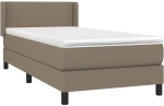 ΚΡΕΒΑΤΙ BOXSPRING ΜΕ ΣΤΡΩΜΑ TAUPE 80X200 ΕΚ. ΥΦΑΣΜΑΤΙΝΟ 3129509