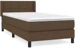 ΚΡΕΒΑΤΙ BOXSPRING ΜΕ ΣΤΡΩΜΑ ΣΚΟΥΡΟ ΚΑΦΕ 90X190 ΕΚ. ΥΦΑΣΜΑΤΙΝΟ 3129676