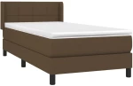 ΚΡΕΒΑΤΙ BOXSPRING ΜΕ ΣΤΡΩΜΑ ΣΚΟΥΡΟ ΚΑΦΕ 90X190 ΕΚ. ΥΦΑΣΜΑΤΙΝΟ 3129676