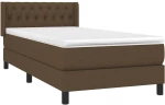 ΚΡΕΒΑΤΙ BOXSPRING ΜΕ ΣΤΡΩΜΑ ΣΚΟΥΡΟ ΚΑΦΕ 90X190 ΕΚ. ΥΦΑΣΜΑΤΙΝΟ 3129916