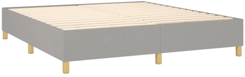 ΚΡΕΒΑΤΙ BOXSPRING ΜΕ ΣΤΡΩΜΑ ΑΝΟΙΧΤΟ ΓΚΡΙ 180X200 ΕΚ. ΥΦΑΣΜΑΤΙΝΟ 3131929