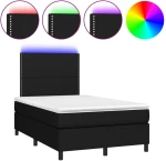 ΚΡΕΒΑΤΙ BOXSPRING ΜΕ ΣΤΡΩΜΑ & LED ΜΑΥΡΟ 120X200 ΕΚ. ΥΦΑΣΜΑΤΙΝΟ 3134783