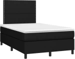 ΚΡΕΒΑΤΙ BOXSPRING ΜΕ ΣΤΡΩΜΑ & LED ΜΑΥΡΟ 120X200 ΕΚ. ΥΦΑΣΜΑΤΙΝΟ 3134783