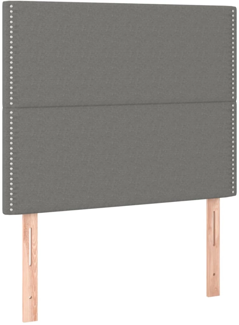 ΚΡΕΒΑΤΙ BOXSPRING ΜΕ ΣΤΡΩΜΑ ΣΚΟΥΡΟ ΓΚΡΙ 90X190 ΕΚ. ΥΦΑΣΜΑΤΙΝΟ 3136478