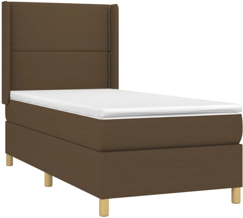 ΚΡΕΒΑΤΙ BOXSPRING ΜΕ ΣΤΡΩΜΑ & LED ΣΚ.ΚΑΦΕ 90X190 ΕΚ. ΥΦΑΣΜΑΤΙΝΟ 3138760