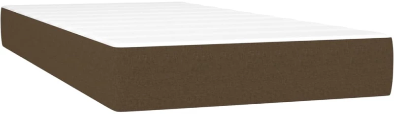 ΚΡΕΒΑΤΙ BOXSPRING ΜΕ ΣΤΡΩΜΑ ΣΚΟΥΡΟ ΚΑΦΕ 90X190 ΕΚ. ΥΦΑΣΜΑΤΙΝΟ 3140100