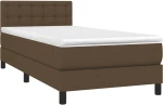 ΚΡΕΒΑΤΙ BOXSPRING ΜΕ ΣΤΡΩΜΑ ΣΚΟΥΡΟ ΚΑΦΕ 90X190 ΕΚ. ΥΦΑΣΜΑΤΙΝΟ 3140340