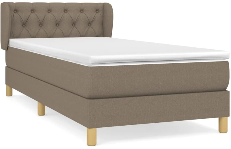 ΚΡΕΒΑΤΙ BOXSPRING ΜΕ ΣΤΡΩΜΑ TAUPE 80X200 ΕΚ. ΥΦΑΣΜΑΤΙΝΟ 3127001