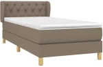 ΚΡΕΒΑΤΙ BOXSPRING ΜΕ ΣΤΡΩΜΑ TAUPE 80X200 ΕΚ. ΥΦΑΣΜΑΤΙΝΟ 3127001
