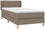 ΚΡΕΒΑΤΙ BOXSPRING ΜΕ ΣΤΡΩΜΑ TAUPE 80X200 ΕΚ. ΥΦΑΣΜΑΤΙΝΟ 3130309