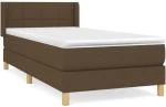 ΚΡΕΒΑΤΙ BOXSPRING ΜΕ ΣΤΡΩΜΑ ΣΚΟΥΡΟ ΚΑΦΕ 90X190 ΕΚ. ΥΦΑΣΜΑΤΙΝΟ 3130236