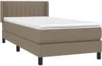 ΚΡΕΒΑΤΙ BOXSPRING ΜΕ ΣΤΡΩΜΑ TAUPE 80X200 ΕΚ. ΥΦΑΣΜΑΤΙΝΟ 3129829