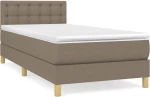 ΚΡΕΒΑΤΙ BOXSPRING ΜΕ ΣΤΡΩΜΑ TAUPE 80X200 ΕΚ. ΥΦΑΣΜΑΤΙΝΟ 3140893