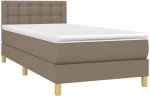 ΚΡΕΒΑΤΙ BOXSPRING ΜΕ ΣΤΡΩΜΑ TAUPE 80X200 ΕΚ. ΥΦΑΣΜΑΤΙΝΟ 3140893