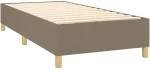 ΚΡΕΒΑΤΙ BOXSPRING ΜΕ ΣΤΡΩΜΑ & LED TAUPE 100X200 ΕΚ. ΥΦΑΣΜΑΤΙΝΟ 3135337