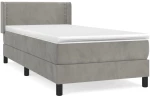 ΚΡΕΒΑΤΙ BOXSPRING ΜΕ ΣΤΡΩΜΑ ΑΝΟΙΧΤΟ ΓΚΡΙ 80X200 ΕΚ. ΒΕΛΟΥΔΙΝΟ 3130865