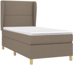 ΚΡΕΒΑΤΙ BOXSPRING ΜΕ ΣΤΡΩΜΑ TAUPE 90X190 ΕΚ.ΥΦΑΣΜΑΤΙΝΟ 3128409