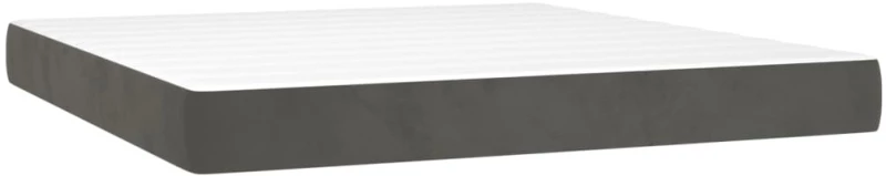ΚΡΕΒΑΤΙ BOXSPRING ΜΕ ΣΤΡΩΜΑ ΣΚΟΥΡΟ ΓΚΡΙ 160X200 ΕΚ. ΒΕΛΟΥΔΙΝΟ 3129160