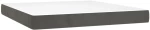 ΚΡΕΒΑΤΙ BOXSPRING ΜΕ ΣΤΡΩΜΑ ΣΚΟΥΡΟ ΓΚΡΙ 160X200 ΕΚ. ΒΕΛΟΥΔΙΝΟ 3129160